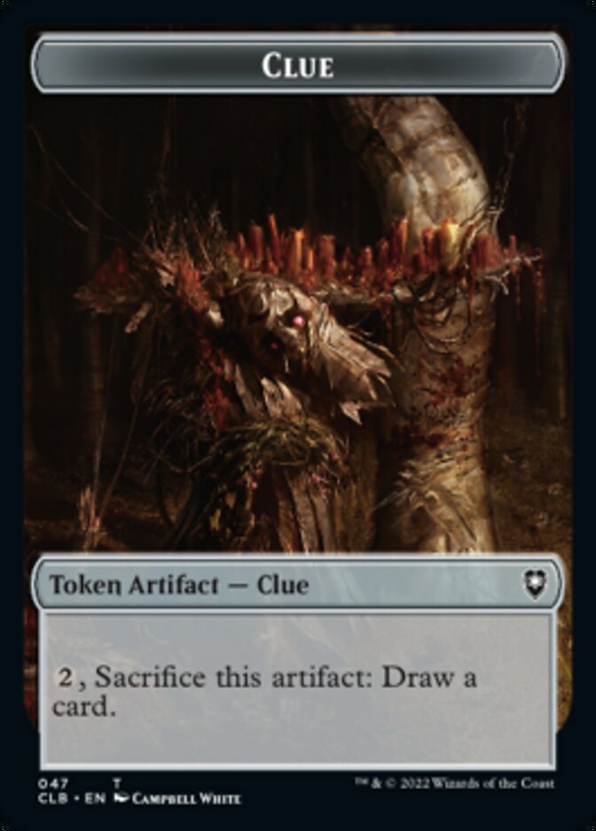 Shapeshifter (022) // Clue Double-Sided Token [Commander Legends: Battle for Baldur's Gate Tokens] | Card Citadel