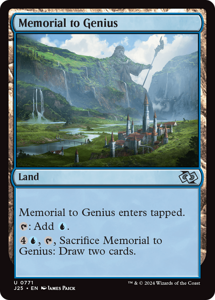 Memorial to Genius [Foundations Jumpstart] | Card Citadel