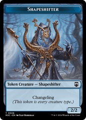 Beast (0010) (Ripple Foil) // Shapeshifter (0008) Double-Sided Token [Modern Horizons 3 Commander Tokens] | Card Citadel