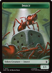 Soldier // Insect Double-Sided Token [Marvel Super Heroes Tokens] | Card Citadel