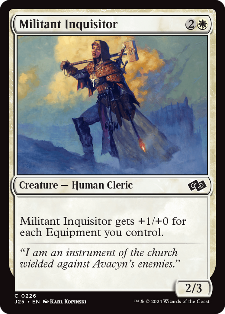 Militant Inquisitor [Foundations Jumpstart] | Card Citadel