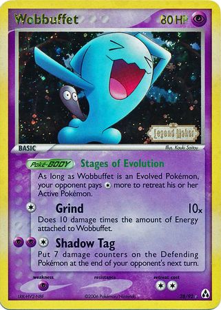 Wobbuffet (28/92) (Stamped) [EX: Legend Maker] | Card Citadel