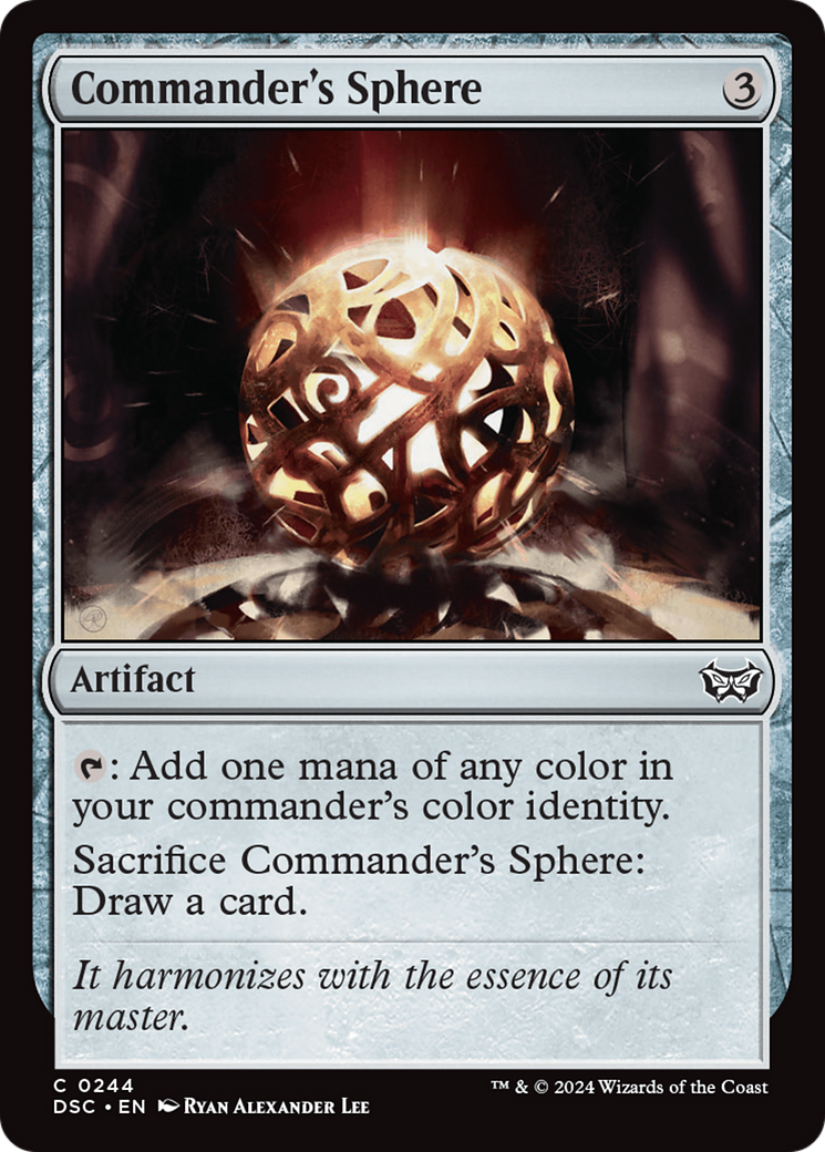 Commander's Sphere [Duskmourn: House of Horror Commander] | Card Citadel