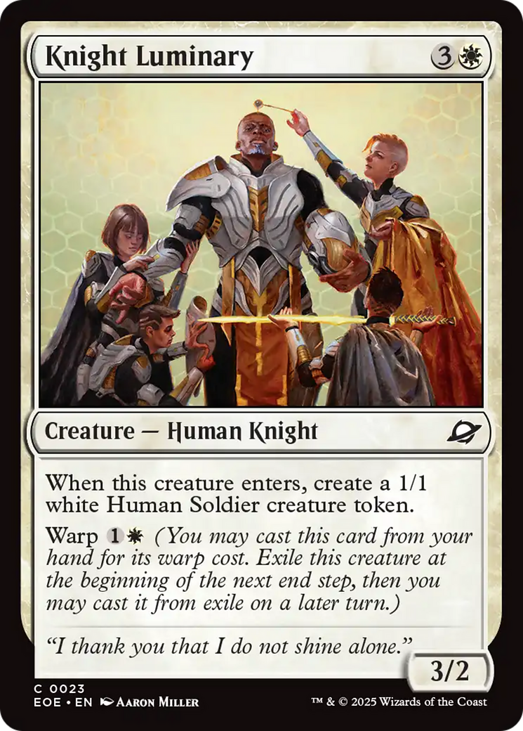 Knight Luminary [Edge of Eternities] | Card Citadel