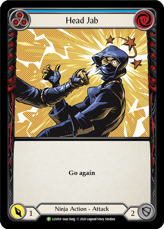 Head Jab (Blue) [LGS019] (Promo)  Rainbow Foil | Card Citadel