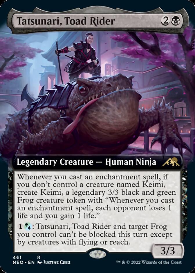 Tatsunari, Toad Rider (Extended Art) [Kamigawa: Neon Dynasty] | Card Citadel