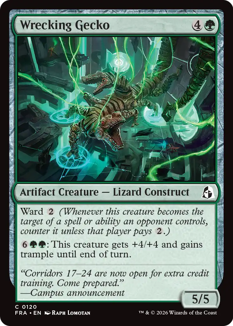 Wrecking Gecko [Reality Fracture] | Card Citadel