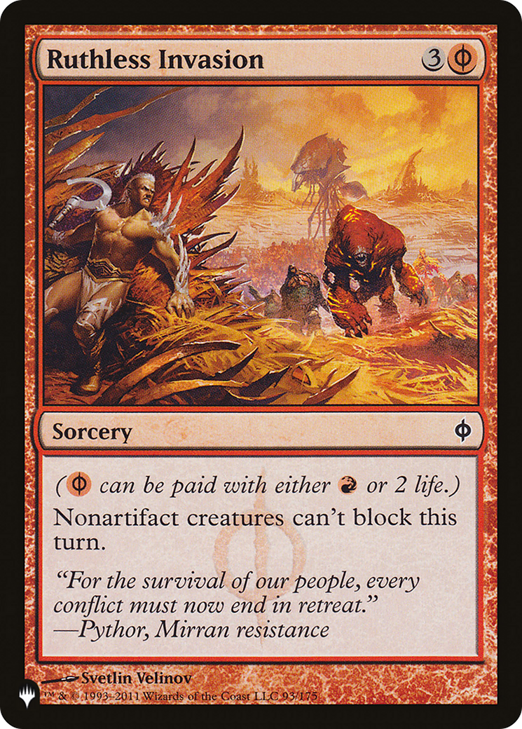 Ruthless Invasion [The List] | Card Citadel