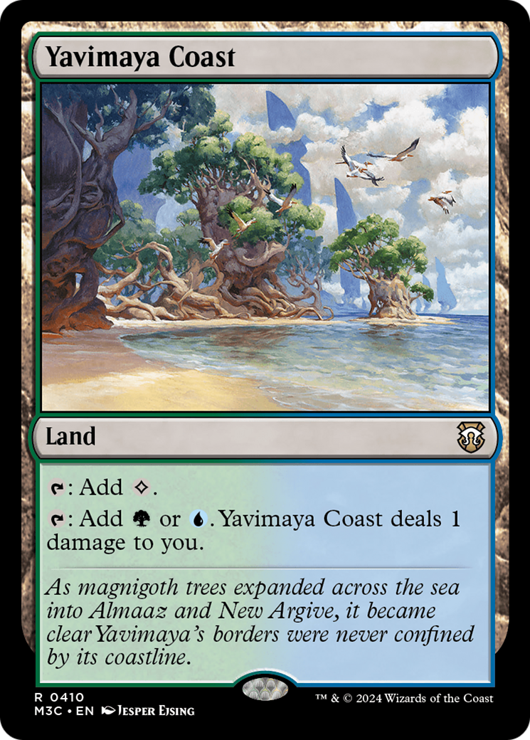 Yavimaya Coast (Ripple Foil) [Modern Horizons 3 Commander] | Card Citadel