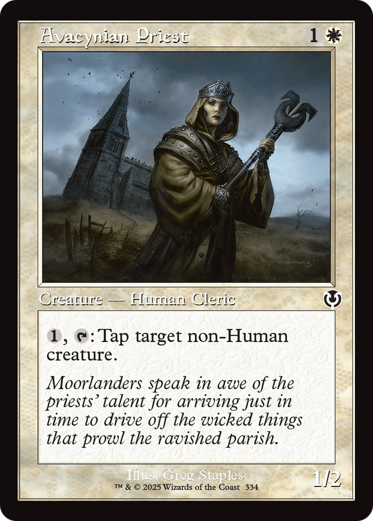 Avacynian Priest (Retro Frame) [Innistrad Remastered] | Card Citadel