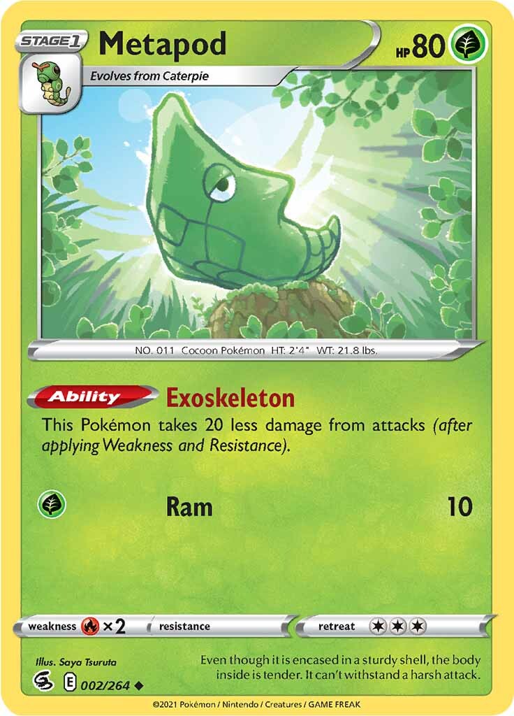 Metapod (002/264) [Sword & Shield: Fusion Strike] | Card Citadel