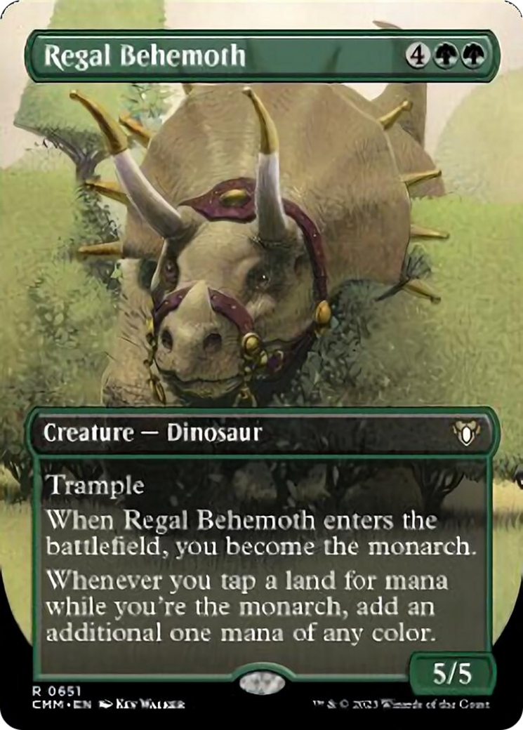 Regal Behemoth (Borderless Alternate Art) [Commander Masters] | Card Citadel