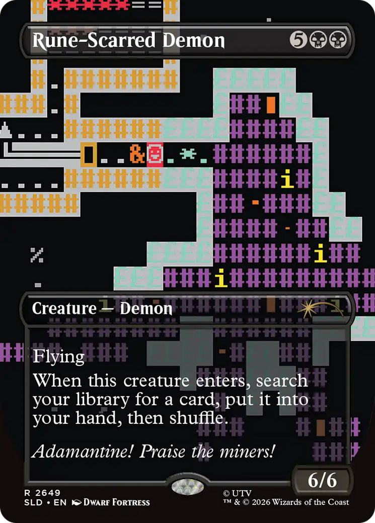 Rune-Scarred Demon [Secret Lair Drop Series] | Card Citadel