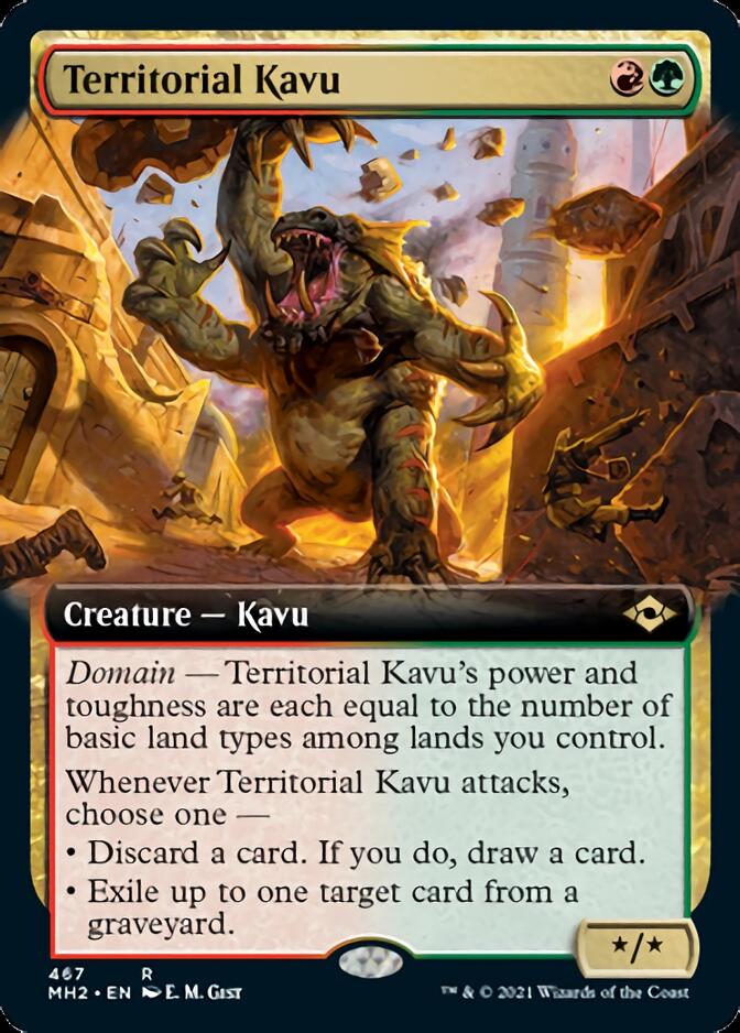 Territorial Kavu (Extended Art) [Modern Horizons 2] | Card Citadel