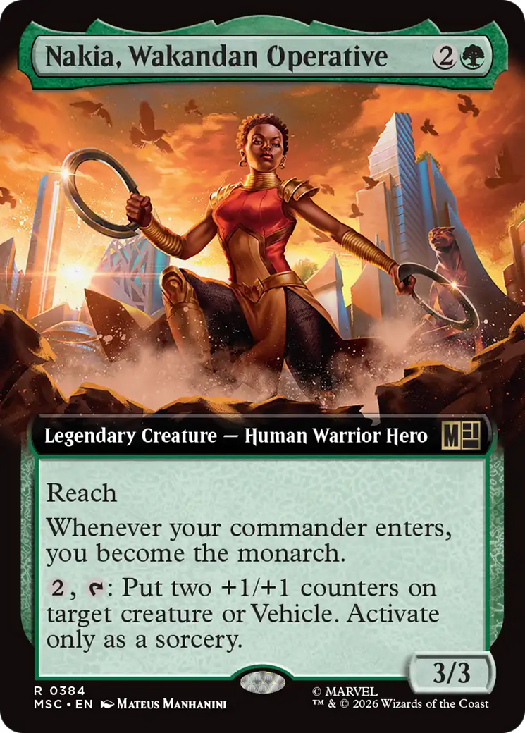Nakia, Wakandan Operative (Extended Art) [Marvel Super Heroes Commander] | Card Citadel