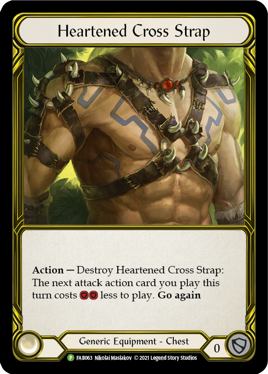 Heartened Cross Strap (Golden) [FAB063] (Promo)  Cold Foil | Card Citadel