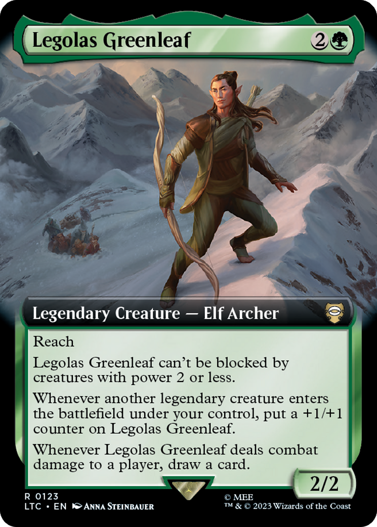 Legolas Greenleaf (Extended Art) [The Lord of the Rings: Tales of Middle-Earth Commander] | Card Citadel