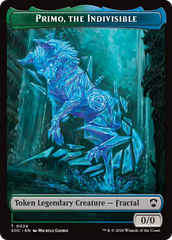 Primo, The Indivisble // Treasure Double-Sided Token [Secrets of Strixhaven Commander Tokens] | Card Citadel