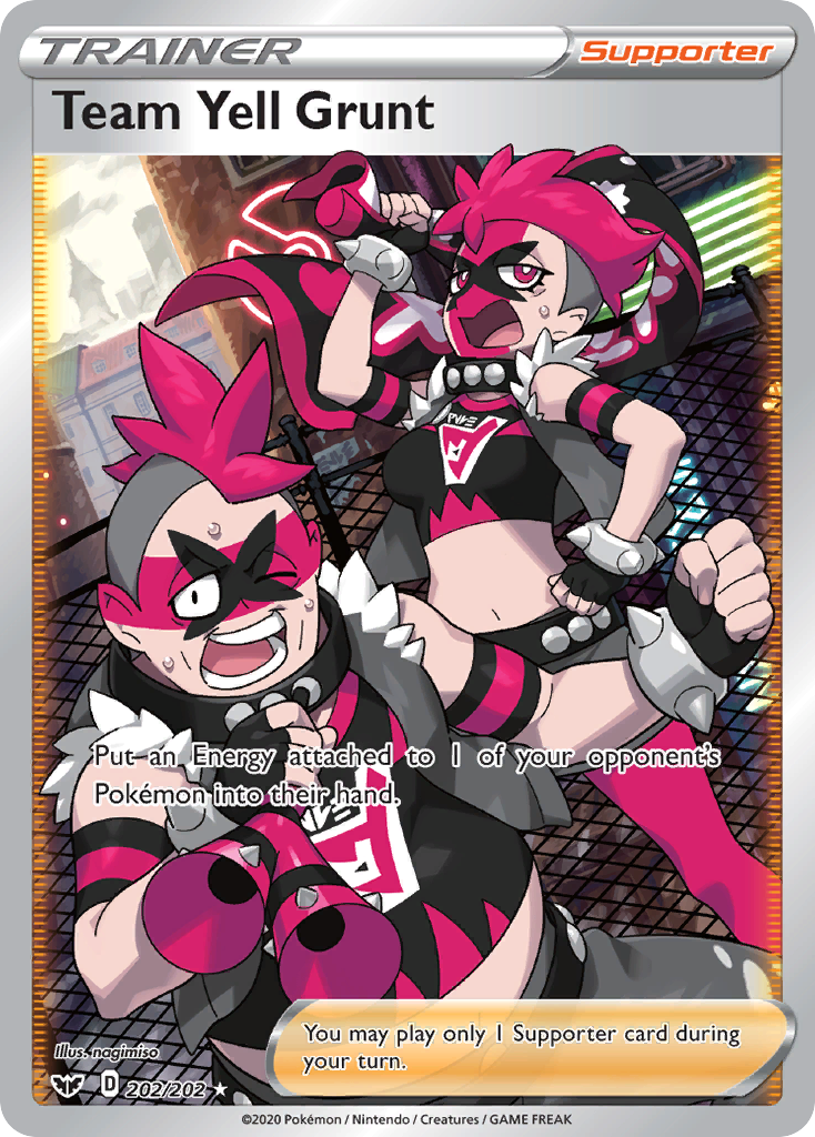 Team Yell Grunt (202/202) [Sword & Shield: Base Set] | Card Citadel