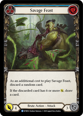 Savage Feast (Blue) [U-WTR016] (Welcome to Rathe Unlimited)  Unlimited Rainbow Foil | Card Citadel