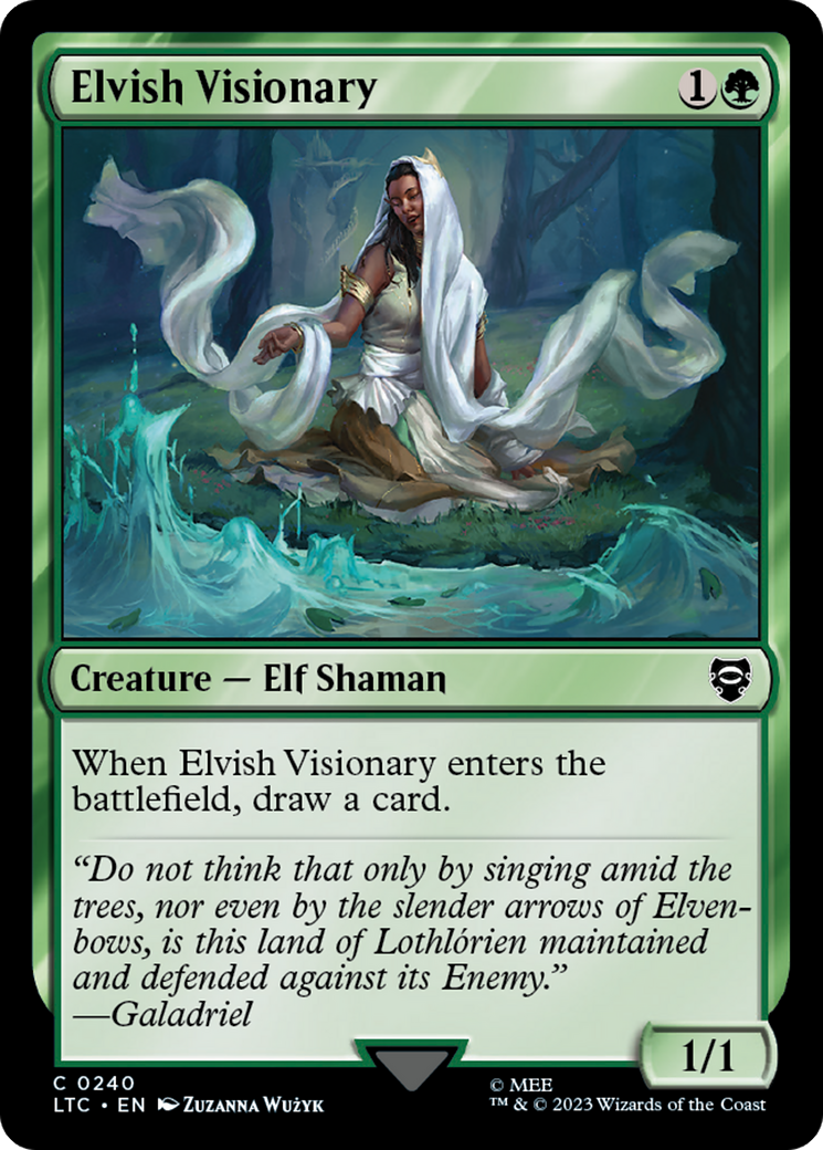 Elvish Visionary [The Lord of the Rings: Tales of Middle-Earth Commander] | Card Citadel