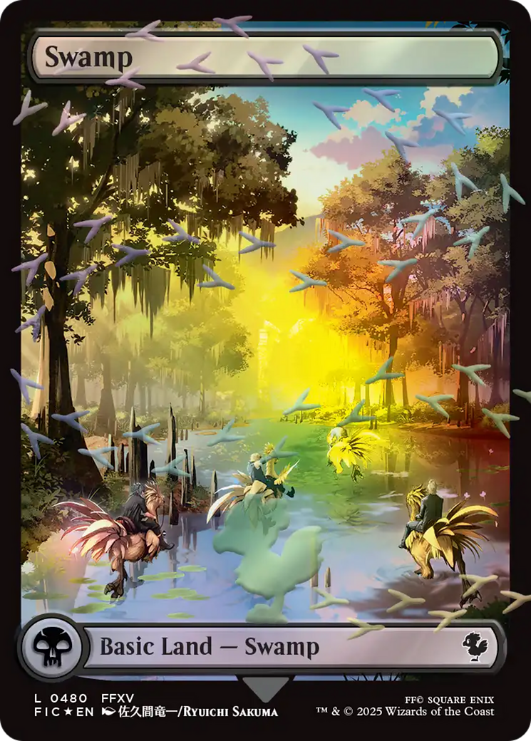 Swamp (Chocobo Track Foil) [FINAL FANTASY Commander] | Card Citadel