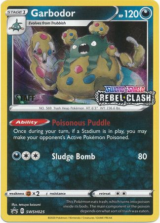 Garbodor (SWSH025) (Staff Prerelease Promo) [Sword & Shield: Black Star Promos] | Card Citadel