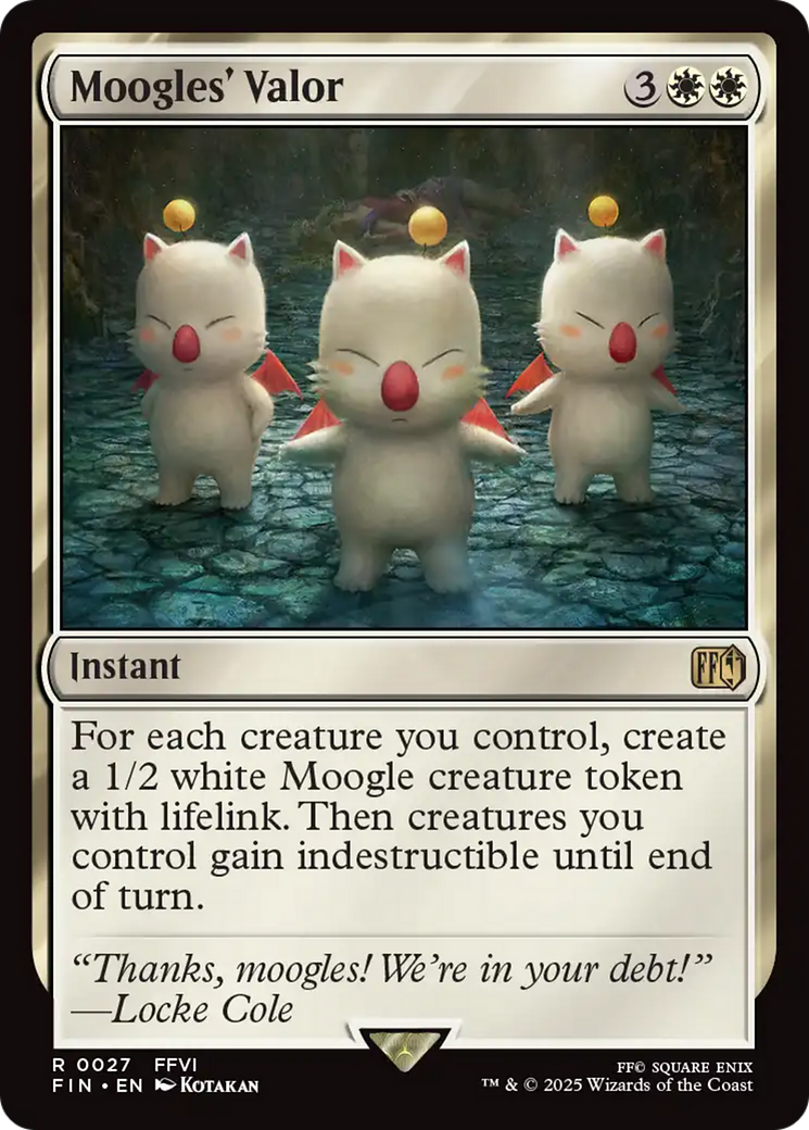 Moogles' Valor [FINAL FANTASY] | Card Citadel