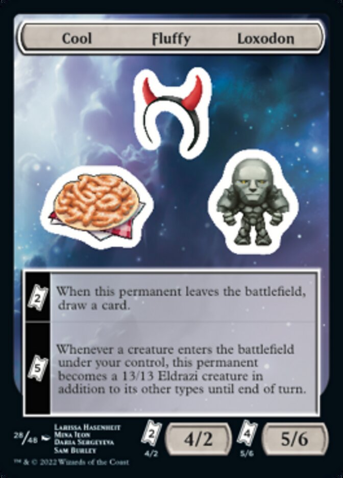 Cool Fluffy Loxodon [Unfinity Stickers] | Card Citadel