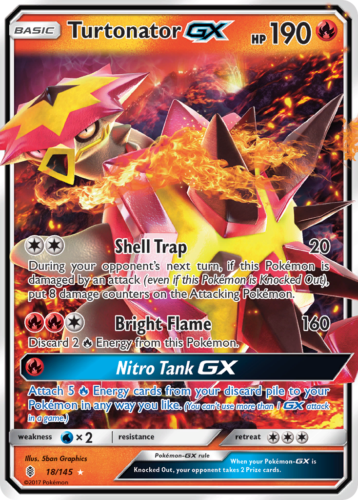 Turtonator GX (18/145) [Sun & Moon: Guardians Rising] | Card Citadel