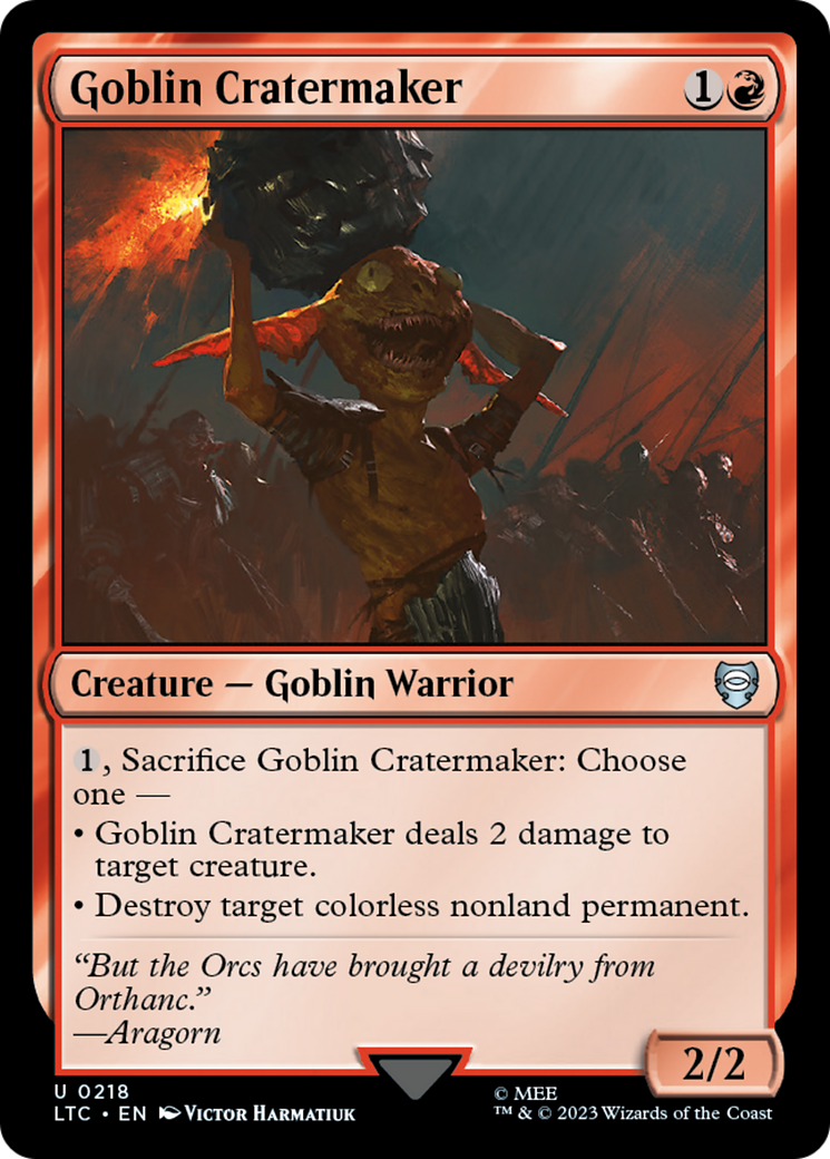 Goblin Cratermaker [The Lord of the Rings: Tales of Middle-Earth Commander] | Card Citadel