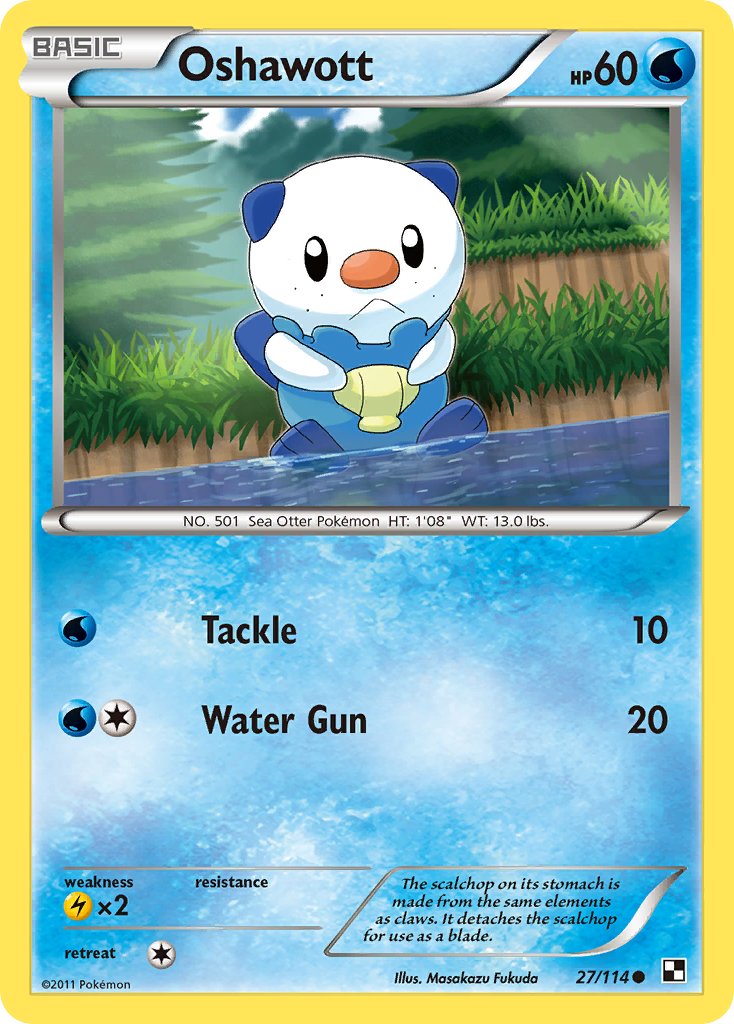 Oshawott (27/114) [Alternate Art Promos] | Card Citadel