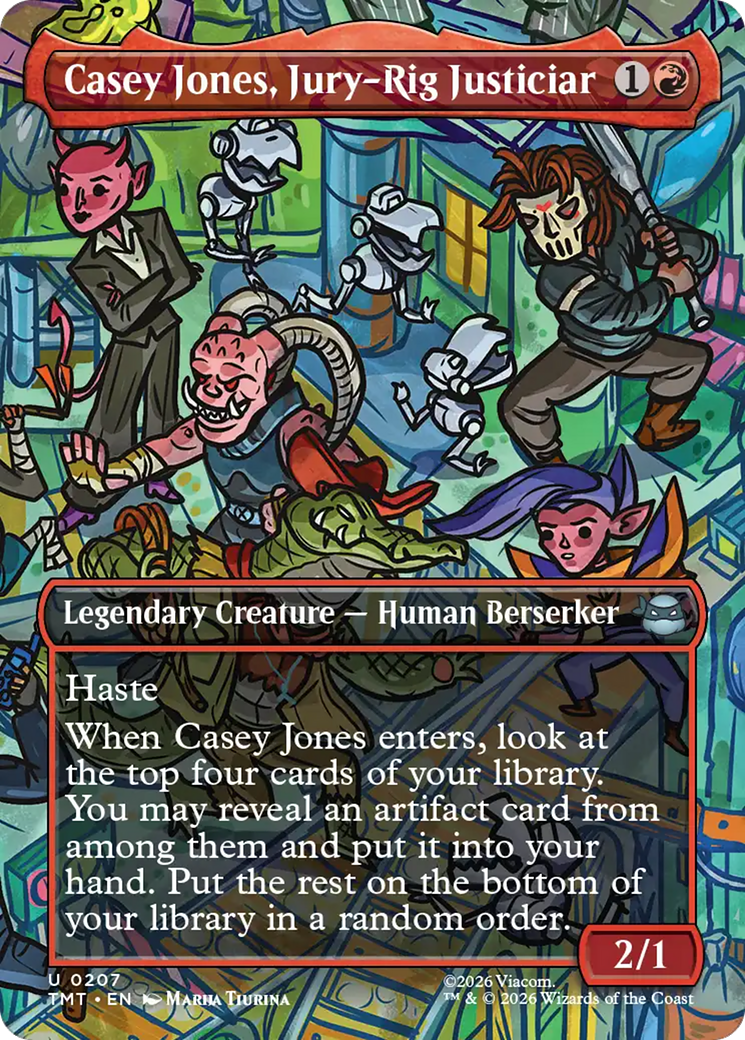 Casey Jones, Jury-Rig Justiciar (Borderless) [Teenage Mutant Ninja Turtles] | Card Citadel