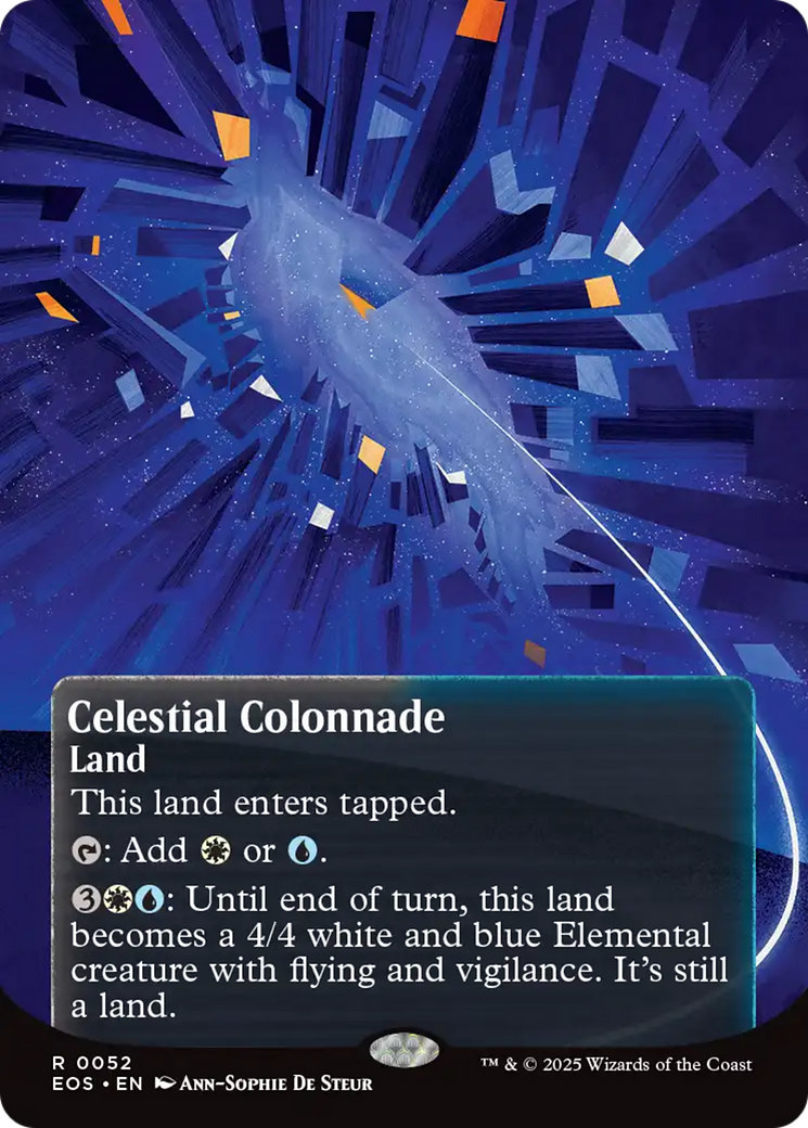 Celestial Colonnade (0052) (Borderless) [Edge of Eternities: Stellar Sights] | Card Citadel