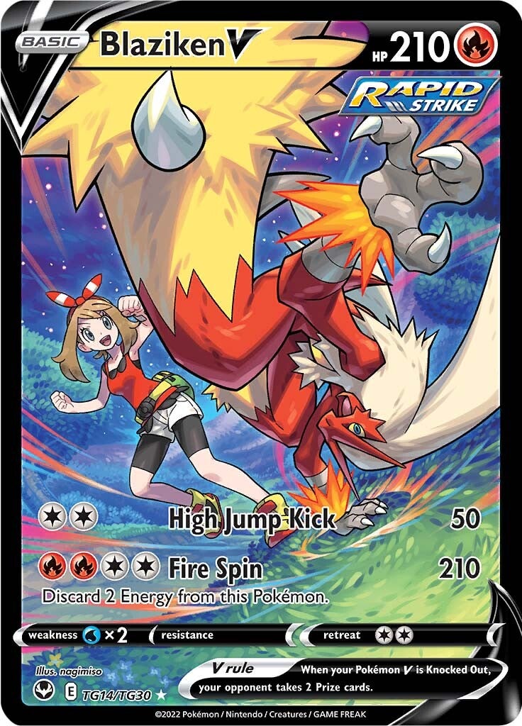 Blaziken V (TG14/TG30) [Sword & Shield: Silver Tempest] | Card Citadel