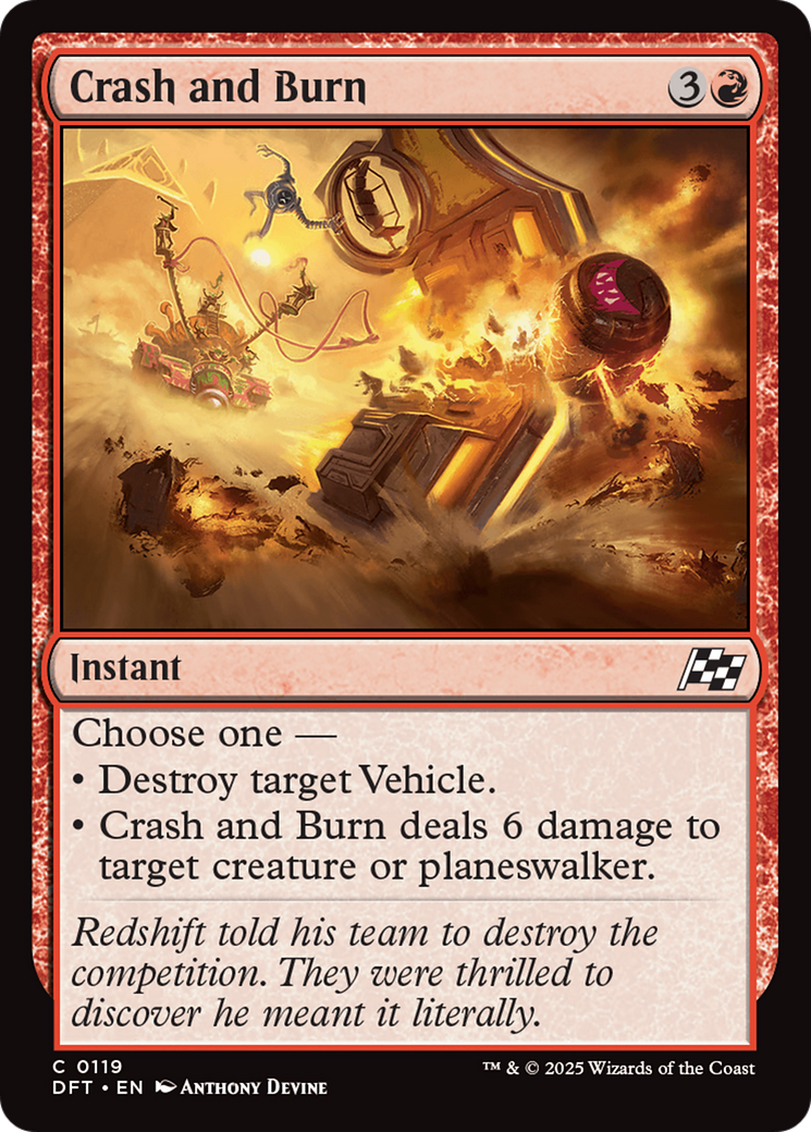 Crash and Burn [Aetherdrift] | Card Citadel