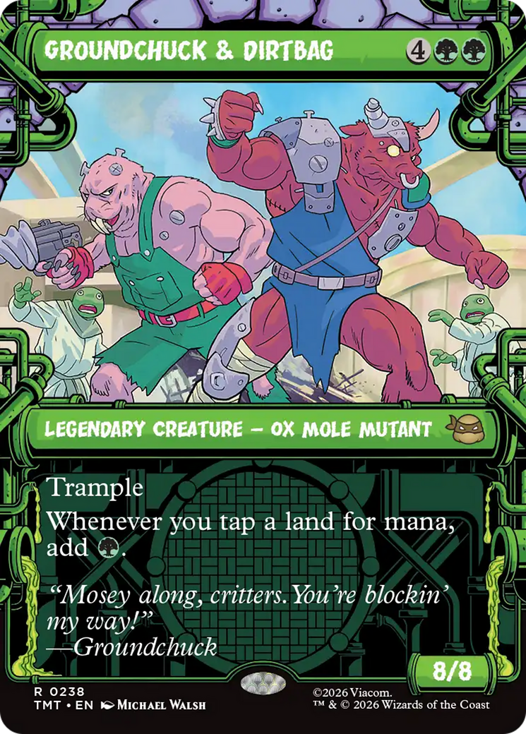 Groundchuck & Dirtbag (Showcase) [Teenage Mutant Ninja Turtles] | Card Citadel