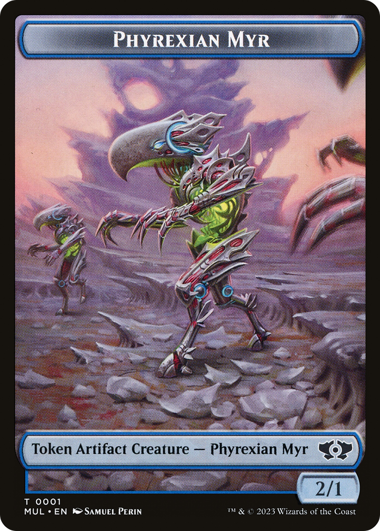 Phyrexian Myr // Spirit (14) Double-Sided Token [March of the Machine Tokens] | Card Citadel