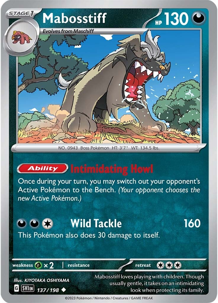 Mabosstiff (137/198) [Scarlet & Violet: Base Set] | Card Citadel
