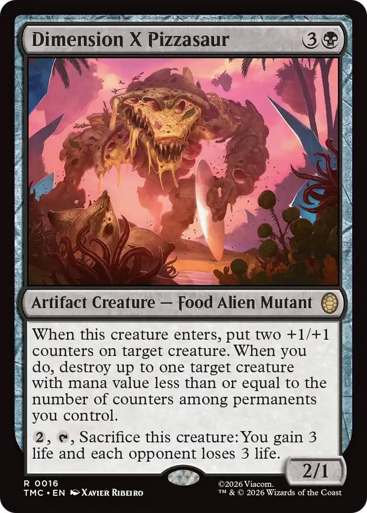 Dimension X Pizzasaur [Teenage Mutant Ninja Turtles Commander] | Card Citadel