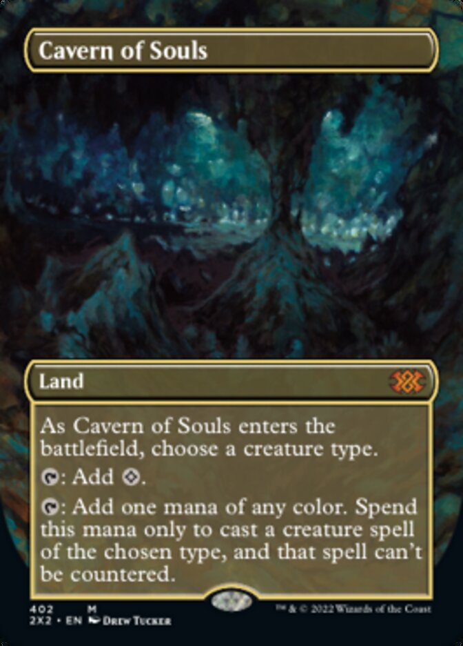 Cavern of Souls (Borderless Alternate Art) [Double Masters 2022] | Card Citadel