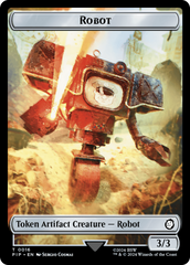 Radiation // Robot Double-Sided Token [Fallout Tokens] | Card Citadel