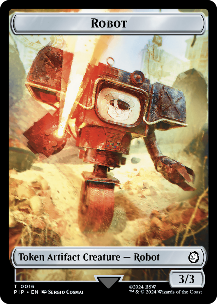 Robot // Junk Double-Sided Token [Fallout Tokens] | Card Citadel