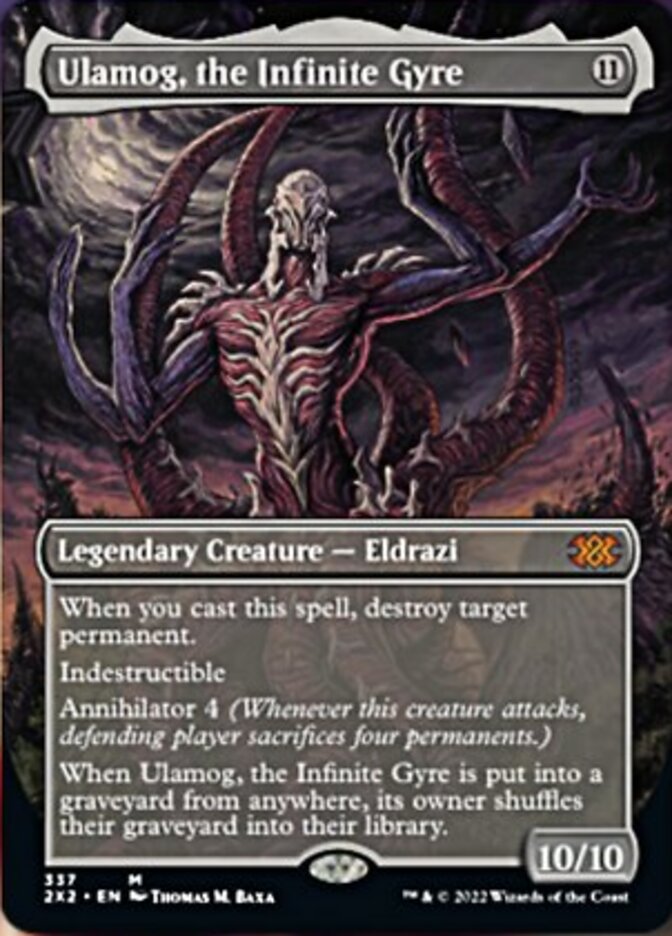 Ulamog, the Infinite Gyre (Borderless Alternate Art) [Double Masters 2022] | Card Citadel