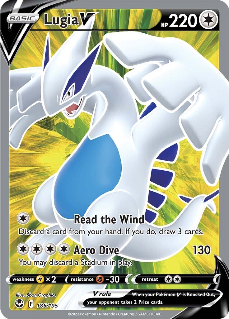 Lugia V (185/195) [Sword & Shield: Silver Tempest] | Card Citadel