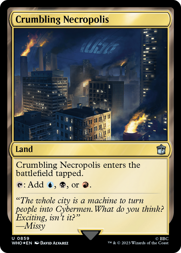 Crumbling Necropolis (Surge Foil) [Doctor Who] | Card Citadel