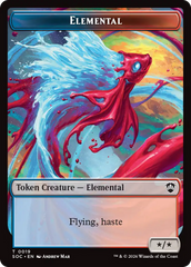 Dragon Illusion // Elemental (0019) Double-Sided Token [Secrets of Strixhaven Commander Tokens] | Card Citadel