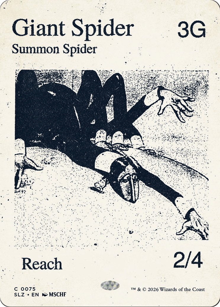 Giant Spider (0075) [Secret Lair x MSCHF: The Zeta Set] | Card Citadel