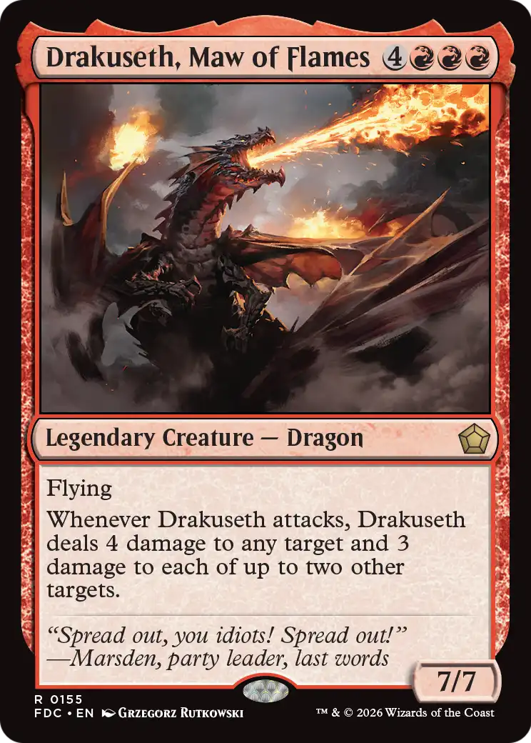 Drakuseth, Maw of Flames [Foundations Commander] | Card Citadel