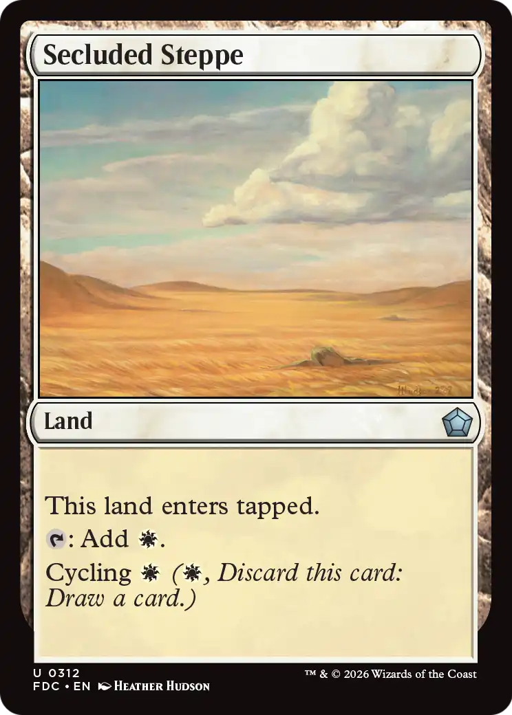 Secluded Steppe [Foundations Commander] | Card Citadel